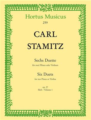 Carl Stamitz: Six Duets - Sechs Duette Op. 27 Vol. 1: Flöte Duett