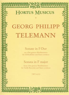 Georg Philipp Telemann: Sonata In F: Blockflöte