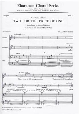 Andrew Carter: Two For The Price Of One: Frauenchor mit Begleitung