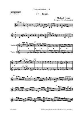 Johann Michael Haydn: Te Deum: Gemischter Chor mit Begleitung