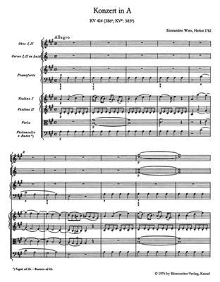 Wolfgang Amadeus Mozart: Concert 12 A KV414: Trompete mit Begleitung