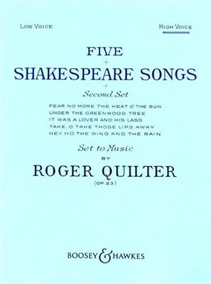 Roger Quilter: 5 Shakespeare Songs op. 23: Gesang mit Klavier