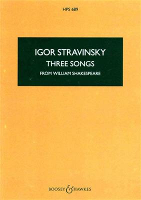 Igor Stravinsky: Three Songs from William Shakespeare: Kammerensemble