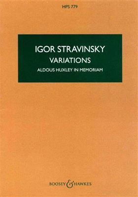 Igor Stravinsky: Variations: Orchester
