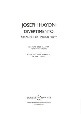 Franz Joseph Haydn: Divertimento: (Arr. Harold Perry): Bläserensemble