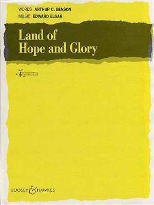 Edward Elgar: Land Of Hope And Glory: Gesang mit Klavier