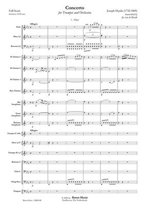 Franz Joseph Haydn: Concerto for Trumpet in E-flat major: (Arr. Jos van de Braak): Blasorchester mit Solo