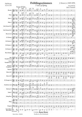 Johann Strauss: Frühlingsstimmen: (Arr. Marco Tamanini): Blasorchester mir Gesang