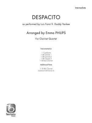 Luis Fonsi: Despacito: (Arr. Emma Philips): Klarinette Ensemble