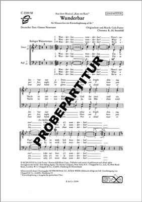 Cole Porter: Wunderbar: Männerchor mit Begleitung