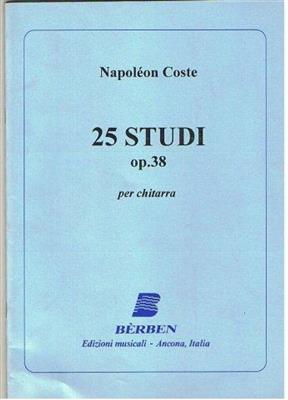 Napoleon Coste: 25 Studi Op 38: Gitarre Solo