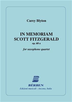 In Memoriam - Scott Fitzgerald: Saxophon Ensemble