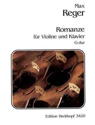 Max Reger: Romanze in G-Dur / Romance in G major: Violine mit Begleitung