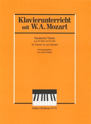 Wolfgang Amadeus Mozart: Deutsche Tanze: Klavier vierhändig