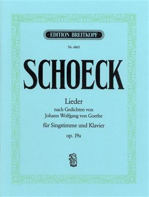 Schoeck: Lieder Gedichten Goethe: Gesang mit Klavier