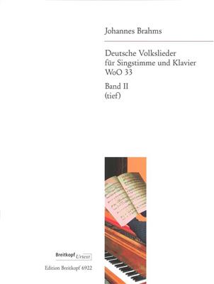 Johannes Brahms: Deutsche Volkslieder 2 Laag: Gesang mit Klavier