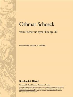 Othmar Schoeck: Vom Fischer un syner Fru op.43: Opern Klavierauszug