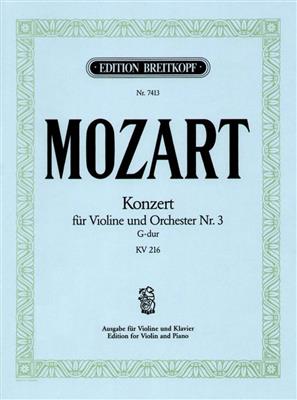 Wolfgang Amadeus Mozart: Violin Concerto No. 3 in G major K. 216: Violine mit Begleitung