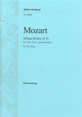 Wolfgang Amadeus Mozart: Missa brevis in G KV 49 (47d): Gemischter Chor mit Ensemble