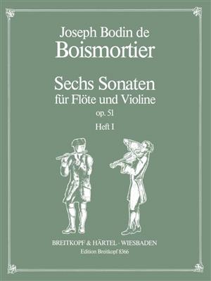 Joseph Bodin de Boismortier: Sechs Sonaten op. 51, Heft 1: Gemischtes Duett