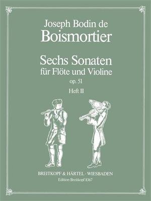 Joseph Bodin de Boismortier: Sechs Sonaten op. 51, Heft 2: Gemischtes Duett