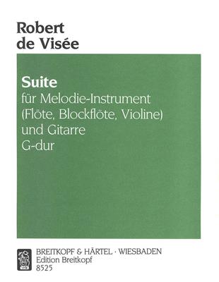 Robert de Visée: Suite G-dur: Blockflöte