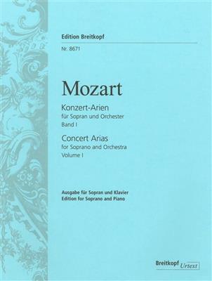 Wolfgang Amadeus Mozart: Konzertarien für Sopran Bd.I: Gesang mit Klavier