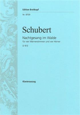 Franz Schubert: Nachtgesang im Walde (KA): Männerchor mit Klavier/Orgel