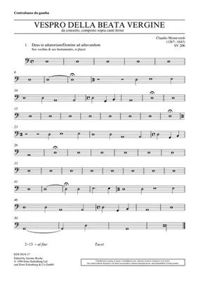 Claudio Monteverdi: Vespro della Beata Vergine SV 206: Gemischter Chor mit Ensemble