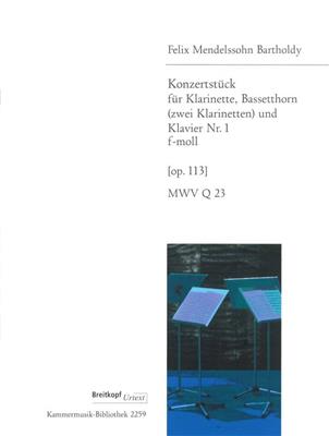 Felix Mendelssohn Bartholdy: Konzertstück 1 f-moll op. 113: Klarinette Solo