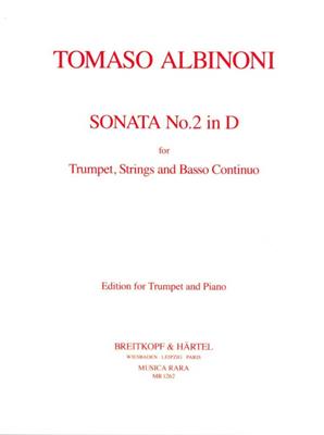 Tomaso Albinoni: Sonata Nr. 2 in D: Trompete mit Begleitung