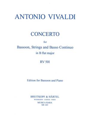 Antonio Vivaldi: Concerto in B RV 501: Fagott mit Begleitung
