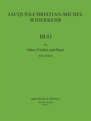 J. Widerkehr: Duo Sonate: Oboe mit Begleitung