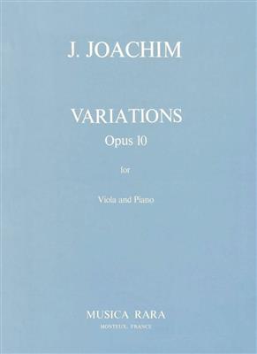 Joseph Joachim: Variationen op. 10: Viola mit Begleitung