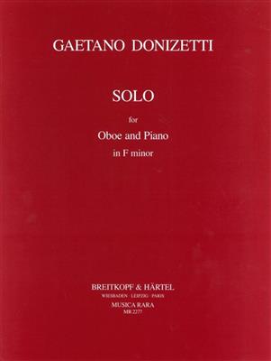 Gaetano Donizetti: Solo für Oboe und Klavier: Oboe mit Begleitung
