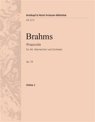Johannes Brahms: Rhapsodie op. 53: Männerchor mit Ensemble