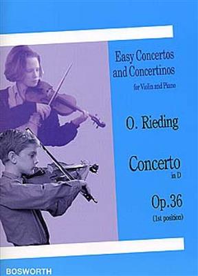 Oscar Rieding: Concerto in D Op. 36: Violine mit Begleitung
