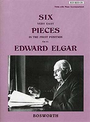 Edward Elgar: 6 Very Easy Pieces For Violin Op.22: Violine mit Begleitung