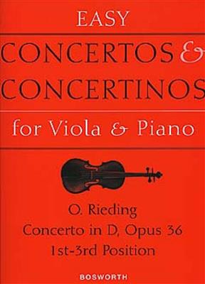 Oscar Rieding: Concerto in D Op. 36: Viola mit Begleitung