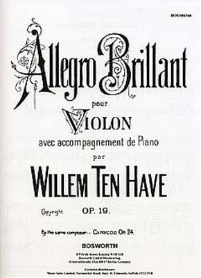 Ten-Have: Allegro Brillante Op.19: Violine mit Begleitung