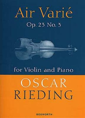 Oscar Rieding: Air varié Opus 23 nr.3: Violine Solo