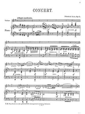 Friedrich Seitz: Friedrich Seitz: Concerto Op.15: Orchester