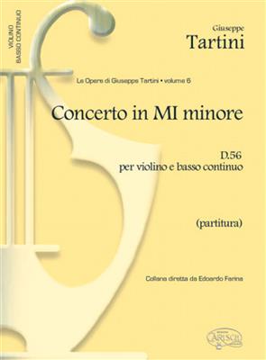 Giuseppe Tartini: Concerto in Mi Minore D 56 per Violino e BC: Kammerensemble