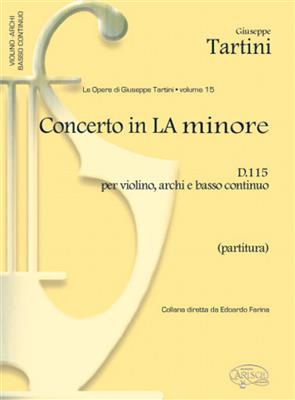 Giuseppe Tartini: Tartini Volume 15: Concerto in A Minor D115: Streichensemble