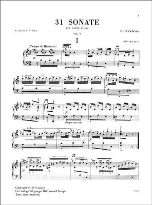 Domenico Cimarosa: 31 Sonatas Vol. 1 (Vitale/Bruno): Klavier Solo