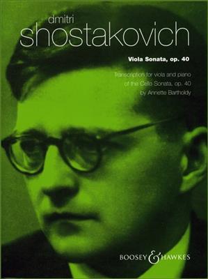 Dimitri Shostakovich: Sonate Op. 40: Viola mit Begleitung