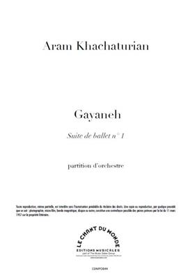 Aram Il'yich Khachaturian: Gayaneh Suite No. 1: Orchester