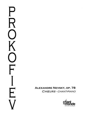 Sergei Prokofiev: Alexandre Nevsky Op.78: Gesang mit Klavier