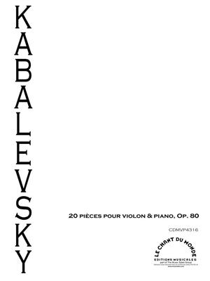 Dmitri Kabalevsky: Vingt pièces Op.80: Violine mit Begleitung
