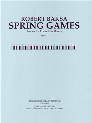 Robert Baksa: Spring Games: Klavier vierhändig